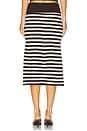 view 4 of 6 X Bella Hadid Tucker Midi Skirt in Cowboy Stripe