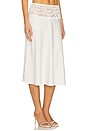 view 2 of 6 Harper Satin Midi Skirt in Heaven