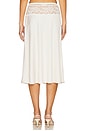 view 4 of 6 Harper Satin Midi Skirt in Heaven