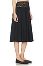 view 2 of 6 Harper Satin Midi Skirt in Black