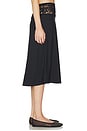 view 3 of 6 Harper Satin Midi Skirt in Black