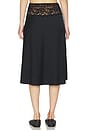 view 4 of 6 Harper Satin Midi Skirt in Black