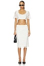 view 5 of 6 JUPE HONEYMOON LACE MIDI in Sunday Ceremony