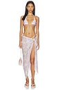 view 5 of 6 Alessia Sarong in Pink Python
