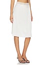 view 2 of 6 Laura Silk Midi Skirt in French Pearl