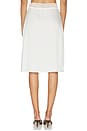 view 4 of 6 Laura Silk Midi Skirt in French Pearl