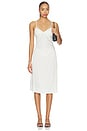 view 5 of 6 Laura Silk Midi Skirt in French Pearl