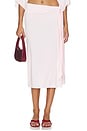 view 1 of 6 X Devon Lee Carlson Lola Jersey Midi Skirt in Ballerina