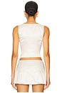 view 3 of 4 Lilia Sateen Corset Top in Feather