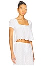 view 2 of 4 Princess Gauze Blouse in Daisy Eyelet in White Eyelet