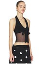 view 2 of 4 May Mesh Halter Top in Black