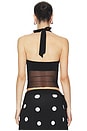 view 3 of 4 May Mesh Halter Top in Black