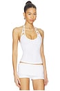 view 2 of 4 X JENNIE Nora Cotton Jersey Halter Top in Optic White