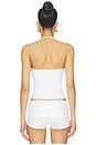 view 3 of 4 X JENNIE Nora Cotton Jersey Halter Top in Optic White