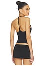 view 1 of 5 X JENNIE Chantal Halter Cotton Jersey Top in Black