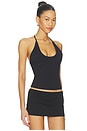 view 3 of 5 X JENNIE Chantal Halter Cotton Jersey Top in Black