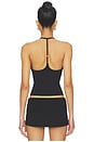 view 4 of 5 X JENNIE Chantal Halter Cotton Jersey Top in Black