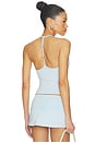 view 1 of 5 X JENNIE Chantal Halter Cotton Jersey Top in Powder Blue