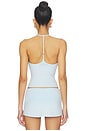 view 4 of 5 X JENNIE Chantal Halter Cotton Jersey Top in Powder Blue