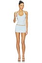 view 5 of 5 X JENNIE Chantal Halter Cotton Jersey Top in Powder Blue