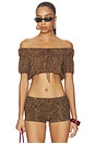 view 1 of 4 BLUSA PAULINA CHIFFON in Vintage Cheetah