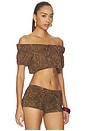 view 2 of 4 BLUSA PAULINA CHIFFON in Vintage Cheetah