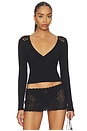 view 1 of 4 MANGA ARLO CLOUD KNIT LONG SHIRT in Black