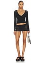 view 4 of 4 MANGA ARLO CLOUD KNIT LONG SHIRT in Black