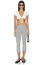 view 4 of 4 X Paige Lorenze Eternity Crochet Front-tie Blouse in Marry Me
