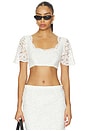 view 1 of 4 X Paige Lorenze Honeymoon Lace Blouse in Sunday Ceremony