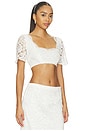 view 2 of 4 X Paige Lorenze Honeymoon Lace Blouse in Sunday Ceremony