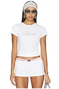 view 1 of 5 T-SHIRT EN COTON CÔTELÉ DIVA  in Fluff