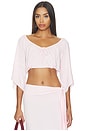 view 1 of 4 X Devon Lee Carlson Lola Jersey Blouse in Ballerina