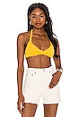 view 1 of 4 Boardwalk Fuzzy Bra Top in Sunshine