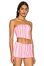 view 2 of 4 Peace Velvet Top in Solar Stripe