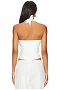 view 3 of 4 Cottage Poplin Halter in White