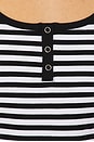 view 5 of 5 Bambi Rib Halter Top in Silhouette Stripe