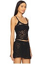 view 2 of 5 Seaside Crochet Tank in Black