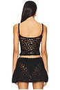view 3 of 5 Seaside Crochet Tank in Black