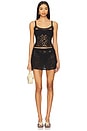 view 4 of 5 Seaside Crochet Tank in Black