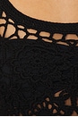 view 5 of 5 Seaside Crochet Tank in Black