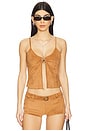 view 1 of 5 X Bella Hadid Lucy Top in Sun Kissed Suede