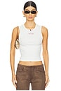 view 1 of 5 X Bella Hadid Reno Rib Tank in Lone Star White