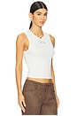 view 2 of 5 X Bella Hadid Reno Rib Tank in Lone Star White