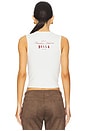 view 3 of 5 X Bella Hadid Reno Rib Tank in Lone Star White