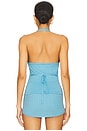 view 4 of 5 Lullaby Knit Halter Top in Blue Vanilla