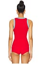 view 3 of 4 Cuddle Ribbed Knit Tank in Cherry