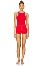 view 4 of 4 Cuddle Ribbed Knit Tank in Cherry