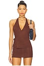 view 1 of 4 Lullaby Knit Halter in Brown Sugar