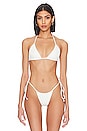 view 1 of 4 Tia Plisse Bikini Top in Optic White